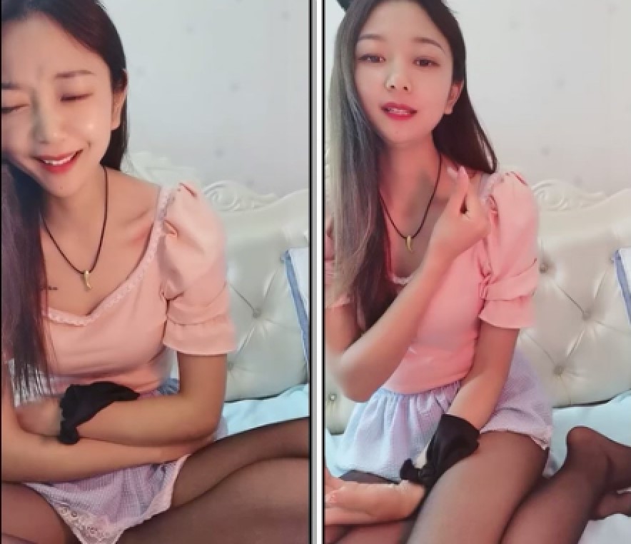 说话温柔文静系美女，黑丝短裙，翘起美臀看穴，跳蛋震动低低呻吟，手指插入猛扣，给大家性教育}