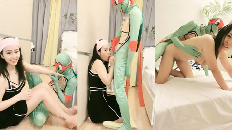 鱼白摆高颜值骚熟女忍者神龟装扮啪啪，口交上位骑乘侧入后入抽插猛操}
