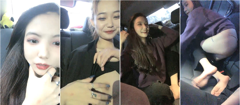 OO後姐妹花被渣男開車到戶外玩耍,脫光光互相吸允對方奶子,在車後座秀身體}