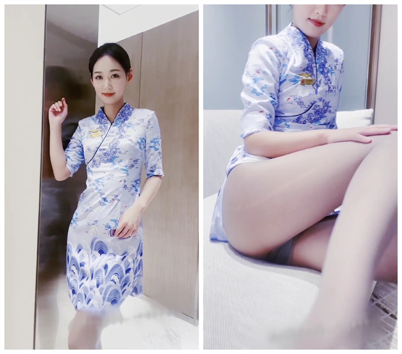 高价收购，秀人网顶级模特-唐安琪 青花瓷旗袍 端庄大气，宽衣解带 大长腿丝袜美腿钓领导}