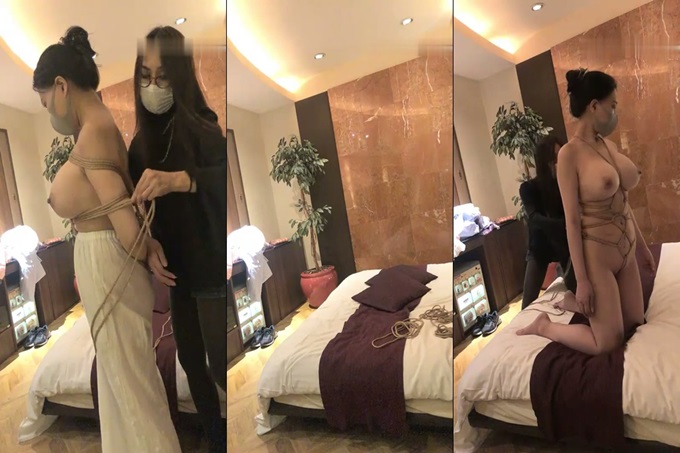 极品巨乳日本少妇直播绳子捆绑，脱掉露诱人大奶全身捆绑非常诱惑}