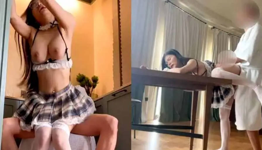 享受女仆装私人骚秘书的服务 大屌插浪穴 各种姿势怼着操 超级骚 完美露脸}