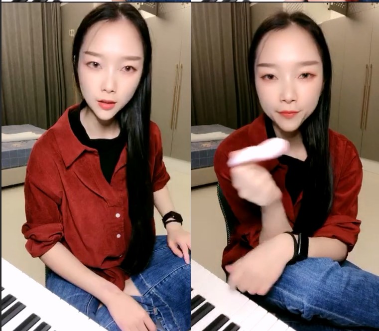 才艺气质美女！钢琴边弹边唱！脱光光弹，肉感身材自慰，跳蛋塞入揉穴，展示淫荡的一面}