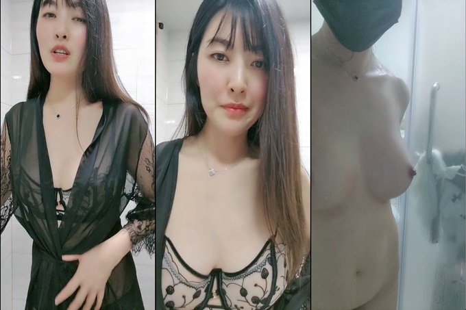 气质极品美御姐！性感睡衣浴室诱惑！扭腰包臀洗澡湿身，掰开骚逼特写，揉捏白嫩大奶子}