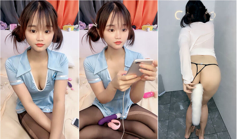 有點可愛,萌萌噠丸子頭軟妹子,黑絲美臀黝黑,剛洗完澡塞入新玩具扭動屁股}
