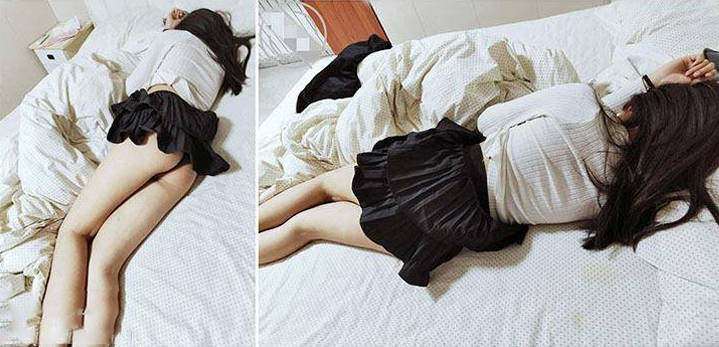 海角社区淫乱大神灌醉美女邻居姐姐不在家，妹妹回家拿衣服内射她逼里